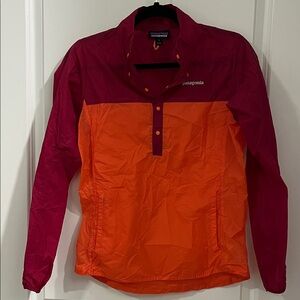 Patagonia Houdini Two-Tone Pink and Orange Jacket
